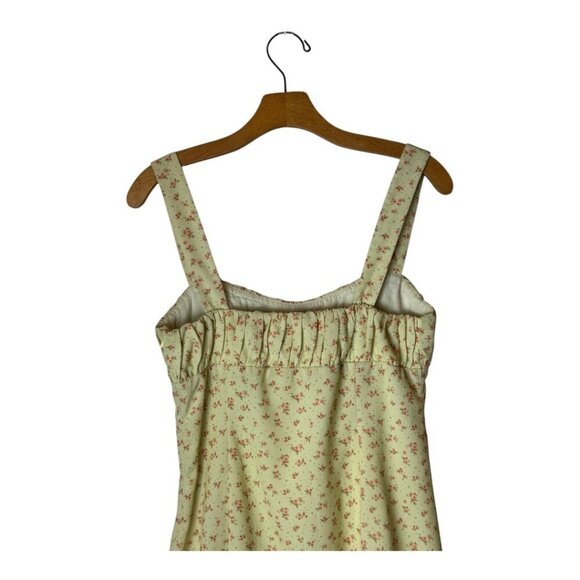 Princes Polly Dress Women 8 Yellow Floral Freya Mini Sheath Boho Cottagecore - Picture 6 of 14